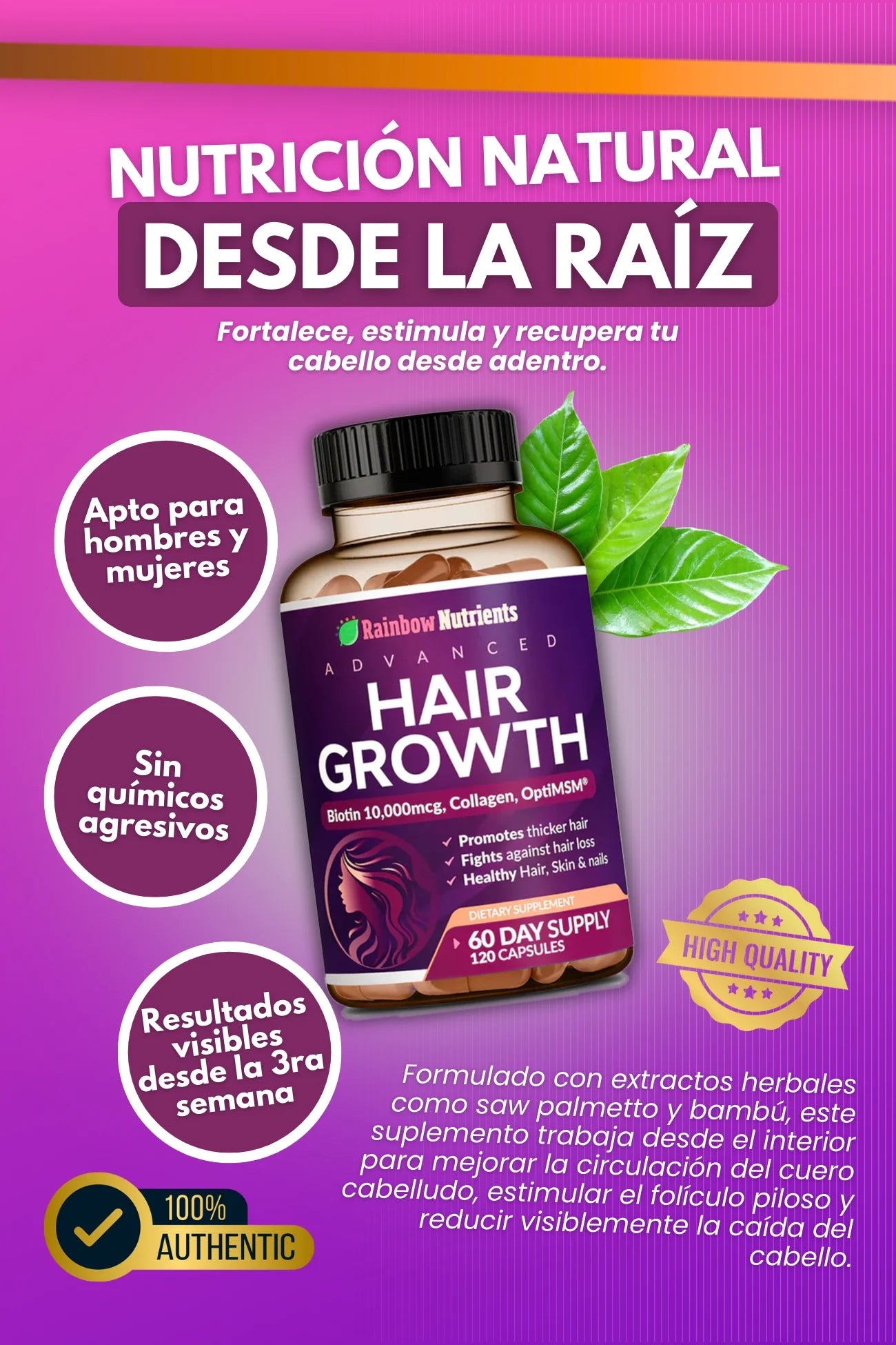 HAIR GROWTH / CAPSULAS PARA EL CRECIMIENTO DE CABELLO